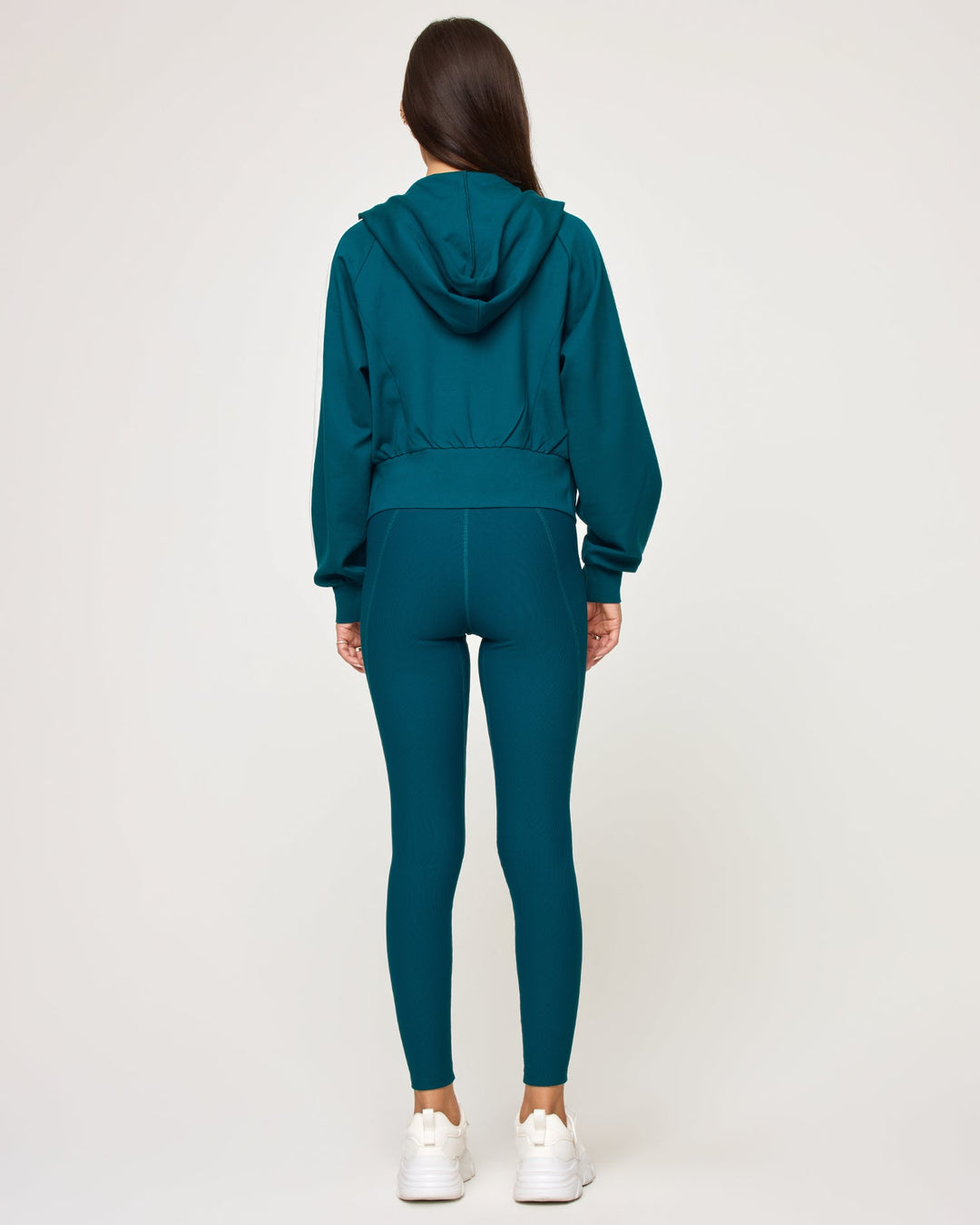 Back To Back Jacket - Deep Teal-Cream