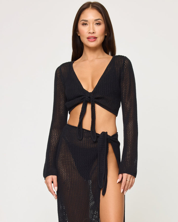 Soliel Sarong Skirt - Black