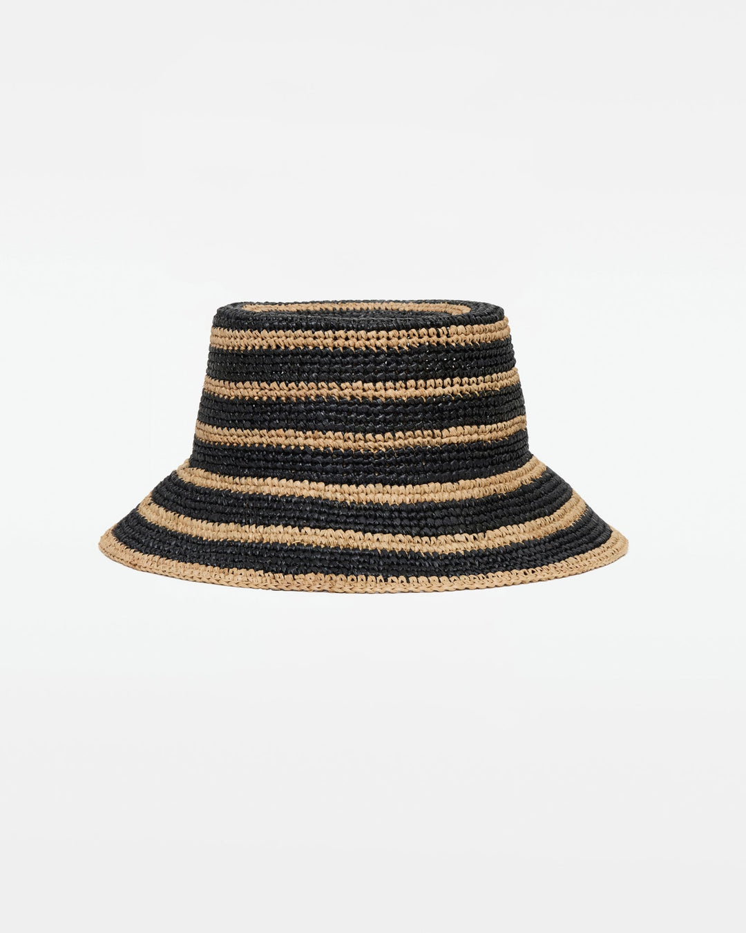 Isadora Bucket Hat - Natural-Black
