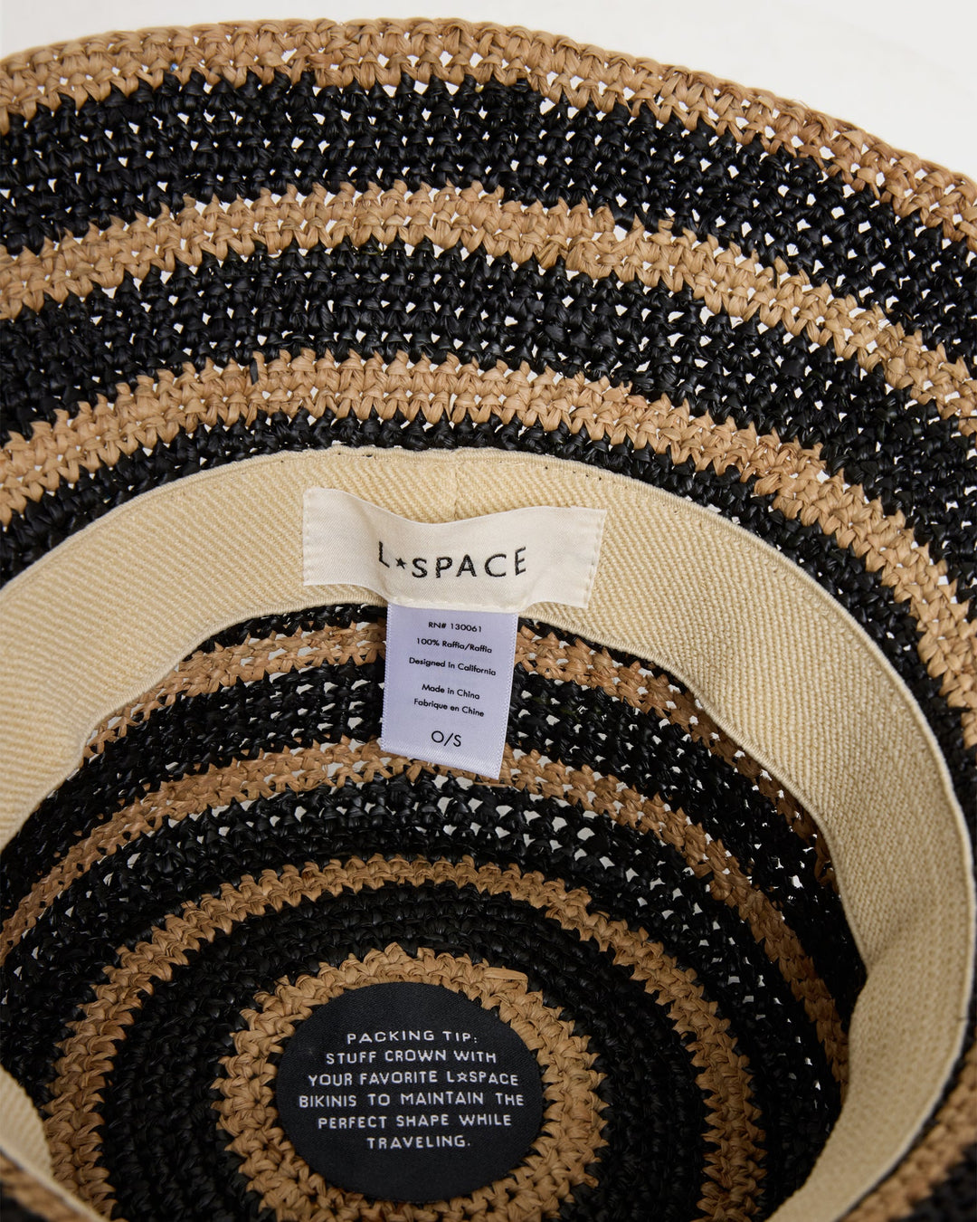 Isadora Bucket Hat - Natural-Black