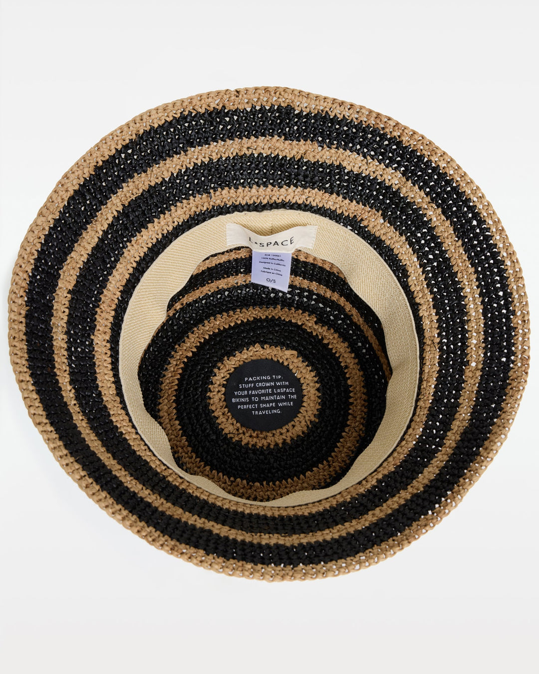 Isadora Bucket Hat - Natural-Black