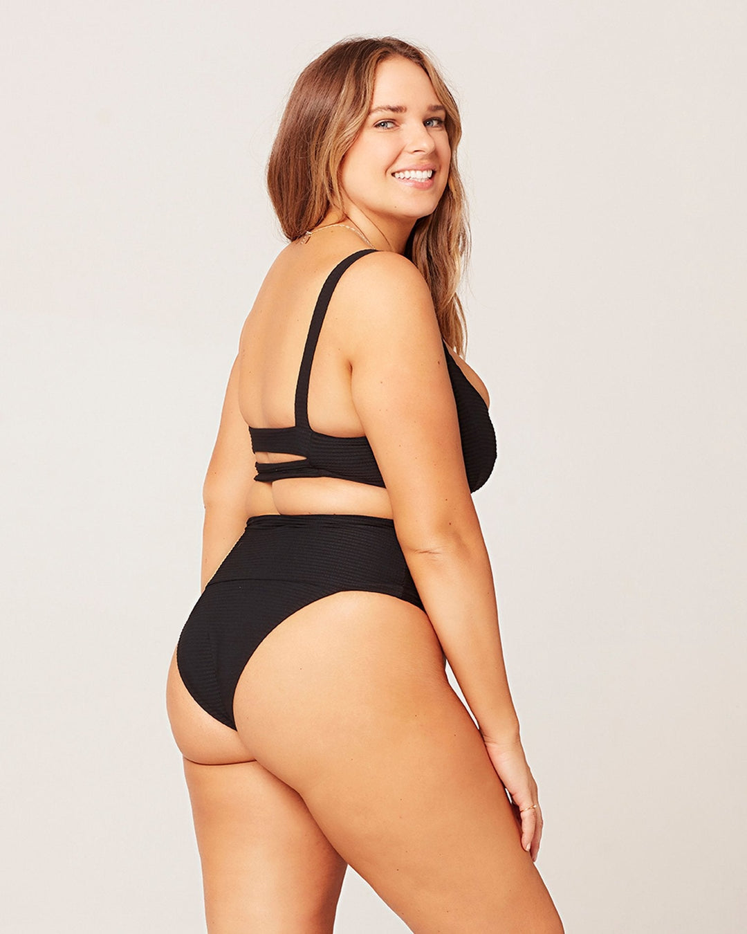 Eco Chic Repreve® Desi Bikini Bottom - Black