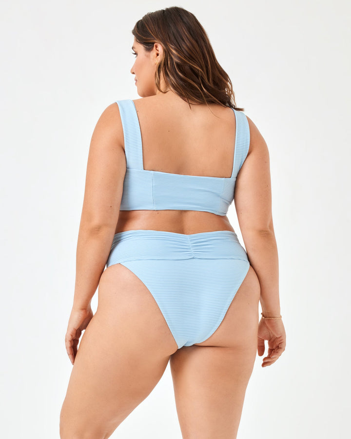Eco Chic Repreve® Bardot Bikini Bottom - Sky Blue