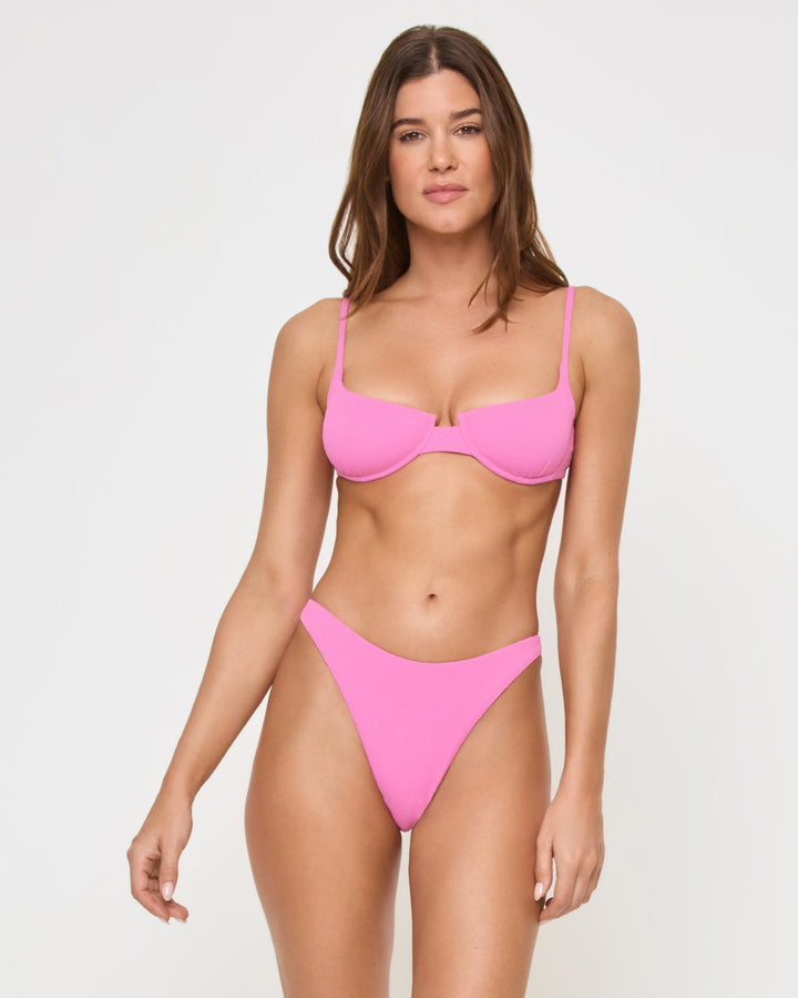 Belle Bikini Top - Hottest Pink