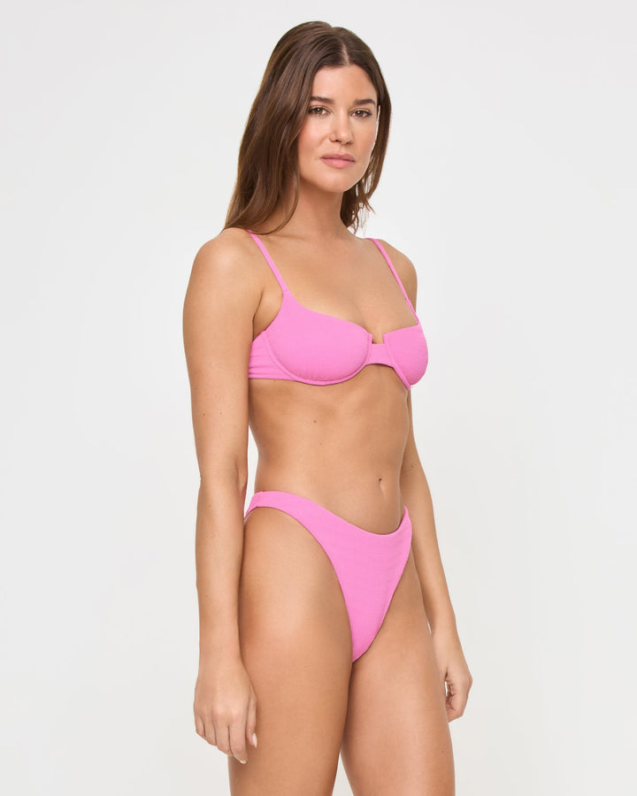 Belle Bikini Top - Hottest Pink