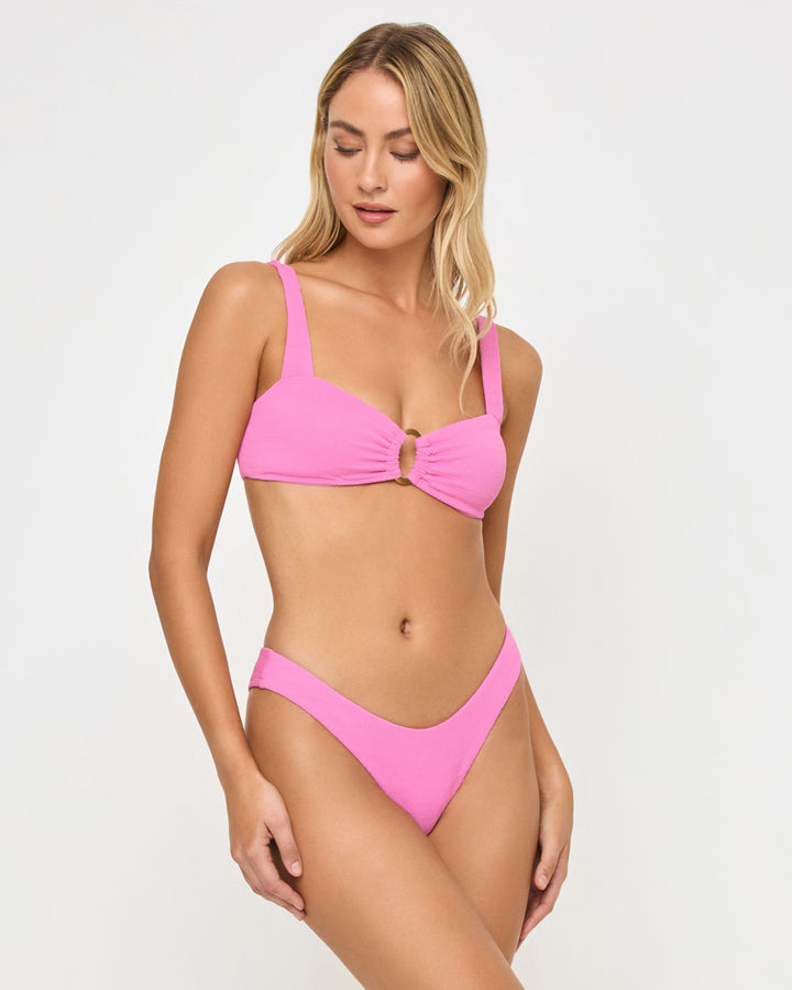 Willow Bikini Top - Hottest Pink