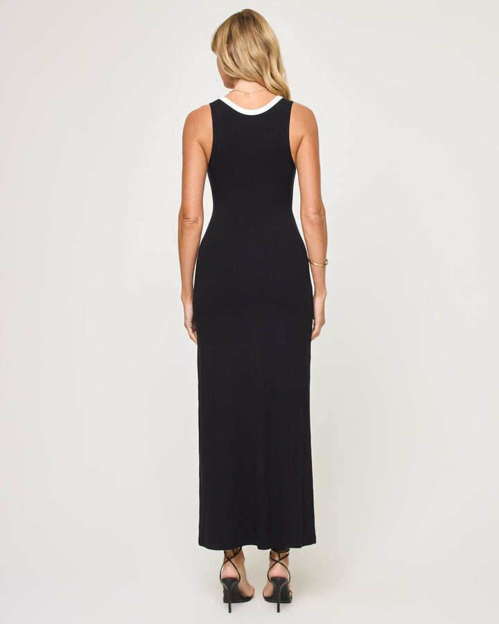 Steph Dress - Black-Cream