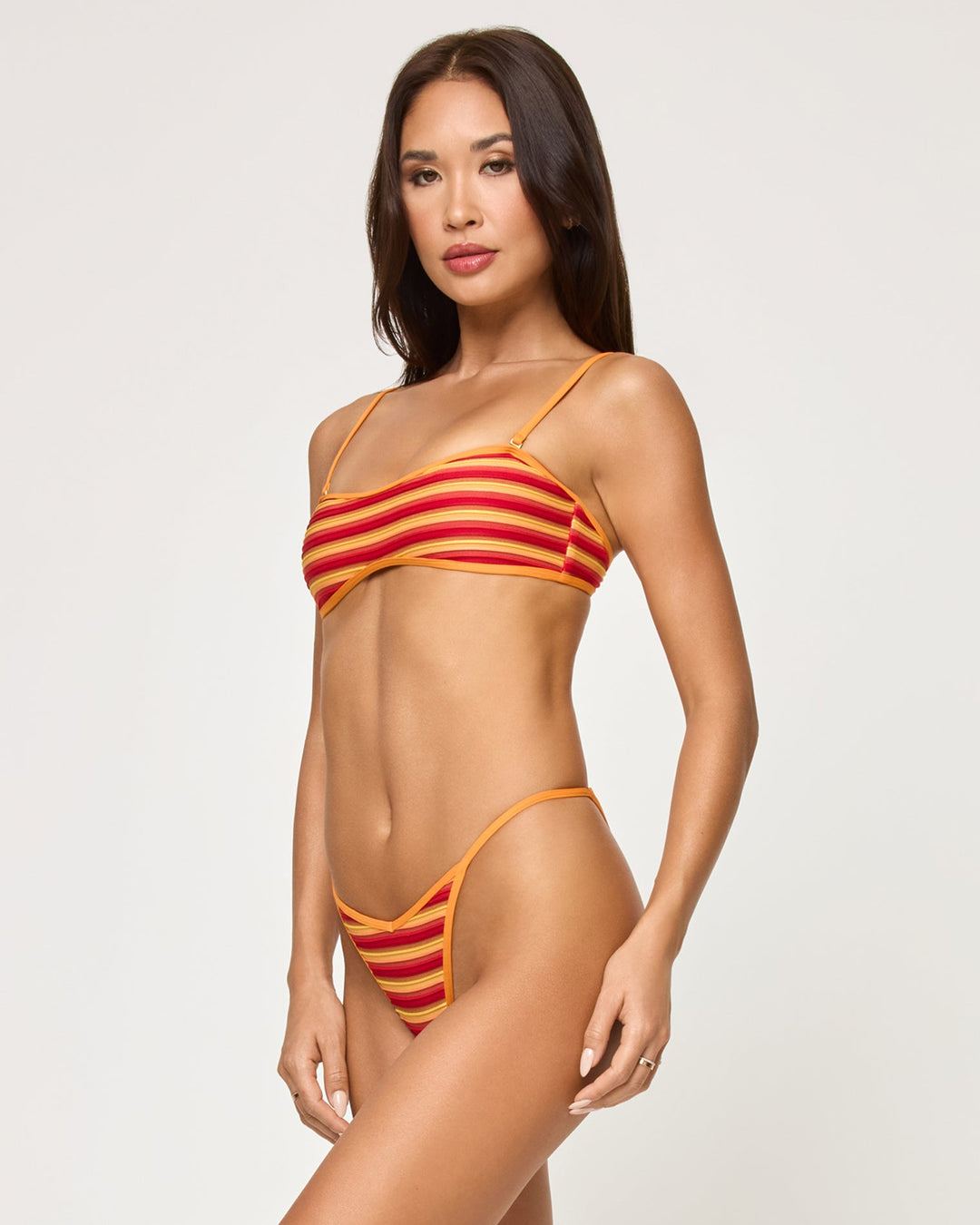 Bekah Bikini Top - Sunset Stripe