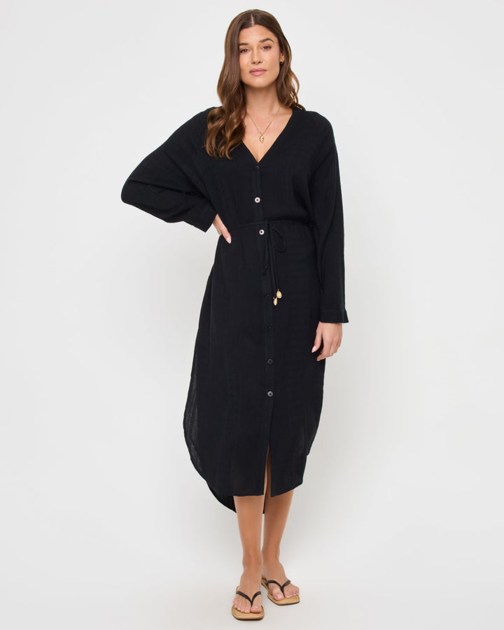 Yoli Shirtdress - Black