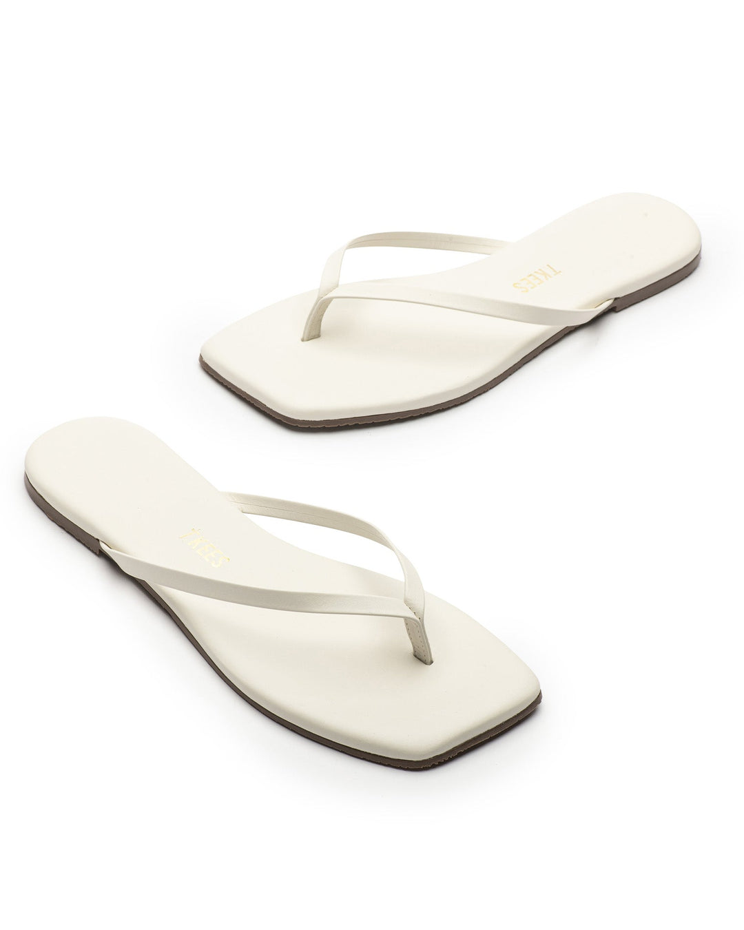 TKEES Square Toe Lily Sandals - Cream